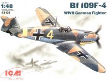 ICM 48103 Bf 109F-4 Германский истребитель.