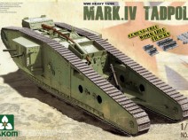 TAKOM 2015 WWI Heavy Battle Tank Mark IV Male Tadpole (with mortar)
