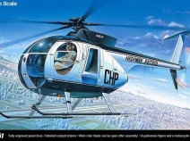 Academy 12249 HUGHES 500D Police Helicopter (1:48)