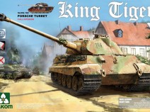 Takom 2073 1/35 WWII German Heavy Tank Sd.Kfz.182 King Tiger Porsche Turret с интерьером [без циммерита]