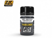 AK-Interactive AK-2072 PANELINER FOR GREY AND BLUE CAMOUFLAGE