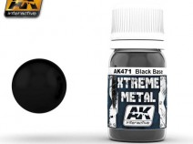 AK-Interactive AK-471 XTREME METAL BLACK BASE