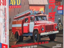 AVD Models 1263KIT Сборная модель Пожарная автоцистерна АЦ-30(53)-106А