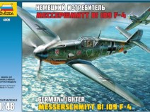 Звезда 4806 Немецкий истребитель Мессершмитт Bf-109F4