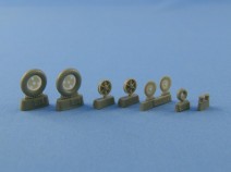 Northstarmodels ns48021 Wheels and Weighted tyres for Messerschmitt Bf.109 F-2, F-4, G-2 1/48