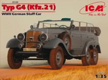 ICM 35538 Тур G4 (Kfz.21), германский штабной автомобиль 2МВ