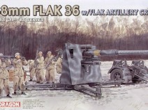 Dragon 6260 1/35 8.8 cm Flak 36 w/Flak artillery team