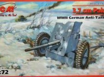 ICM 72251 3,7 cm Pak 36 WWII германская противотанковая пушка, 1/72