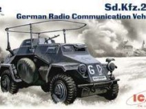 ICM 72421 Sd.Kfz.223, германский бронеавтомобиль радиосвязи, 1/72