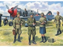 ICM 48084 Soviet Air Force Pilots and Ground Personnel (1943-1945), 1/35