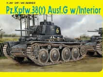 DRAGON 6290 Pz.Kpfw.38(t) Ausf.G w/Interior, 1/35