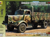 Звезда 3596 Немецкий тяжелый грузовик времен Второй Мировой Войны L 4500A, 1/35