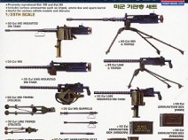 Academy 1384 U.S Machine Gun Set, 1/35
