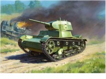Звезда 6113 Советский легкий танк Т-26 М 1/100