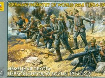 Звезда 8083 Немецкая пехота Первой мировой войны. 1914-1918 гг. 1/72
