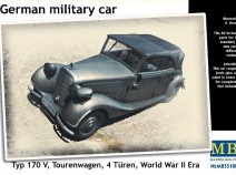 MasterBox MB35100 German military car, Typ 170 V, Tourenwagen 1/35