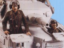 Tank T-35081 German tank crew (driver (bust) & radiooperator. For PzKpfw IV A-E (early series). Summer 1935-44. Two