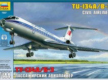 Звезда 7007 "Пассажирский авиалайнер Ту-134 А/Б-3", 1/144