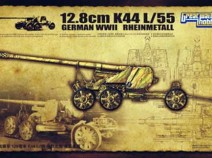 Great Wall Hobby L3523 WWII German Rheinmetall 12.8cm K44 L/55 Anti-Tank Gun, 1/35