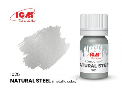 ICM C1025 Краска для творчества, 12 мл, цвет Натуральная сталь(Natural Steel)