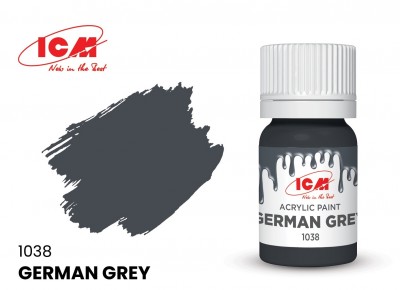 ICM C1038 Краска для творчества, 12 мл, цвет Немецкий серый(German Grey)