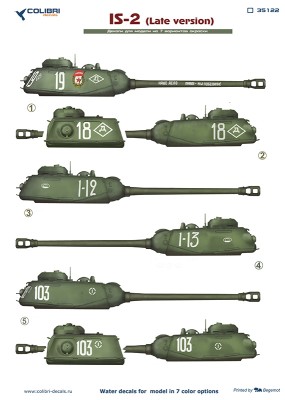 Colibri Decals 35122 ИС-2