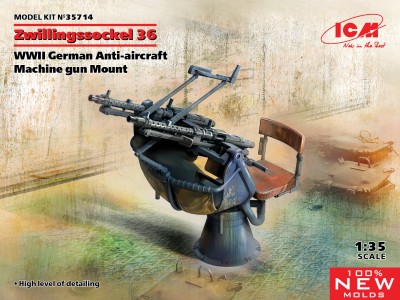ICM 35714 Zwillingssockel 36, Германская зенитная пулеметная установка IIМВ