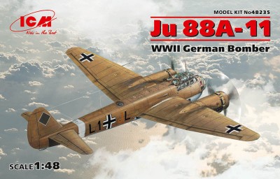 ICM 48235 Ju 88A-11, германский бомбардировщик 2МВ