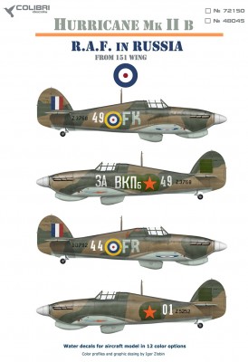 Colibri Decals 48045 Hurricane  Mk IIB from 151 Wing in USSR