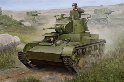 Hobby Boss 82497 Советский легкий танк Т-26 обр.1938 с конической башней.