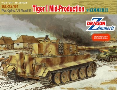 Dragon 6700 Sd.Kfz 181 Pz.Kpfw.VI Ausf.E Tiger I Mid-Production w/Zimmerit