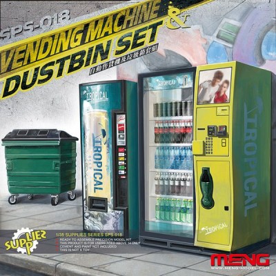 MENG SPS-018 1/35 Vending Machine & Dumpster Set