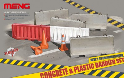 MENG SPS-012 Concrete and plastic barriers set
