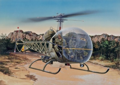 Italeri 0857 вертолет BELL OH-13S SIOUX (1:48)