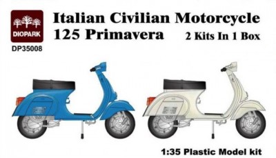 Diopark DP35008 Italian civil motorcycles Vespa 2 шт (1:35)