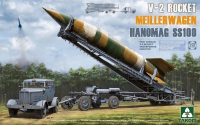 Takom 2030 1/35 WWII German V-2 Rocket Transporter/Erector Meillerwagen+Hanomag SS100