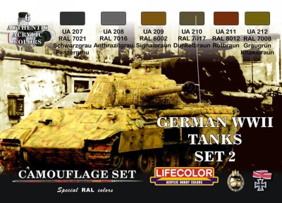 LifeColor CS03 German WWII Tanks Set 2