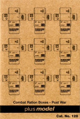Plusmodel PM128 U.S. Cardboard Boxes - postwar period 1/35