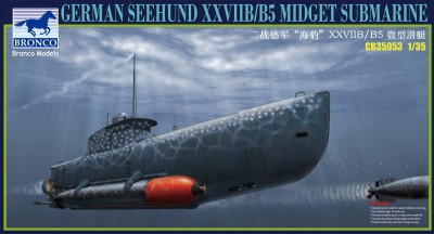 Bronco CB35053 German Seehund XXVII B/B5 Midget Submarine /2 options in 1/.