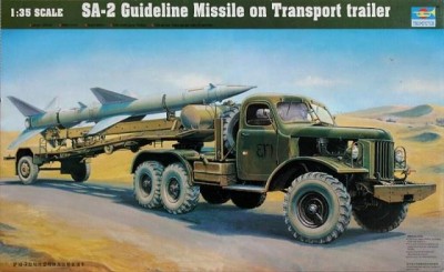 Trumpeter 00204 SA-2 Guindeline Missile on Transport trailer 1/35