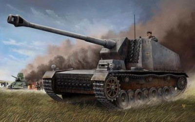Trumpeter 00350 German Tank Destroyer Sturer Emil (в комплнкте точеный ствол Armorscale) 1/35