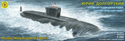 Моделист 135071 Атомная подводная лодка баллистических ракет "Юрий Долгорукий" 1/350