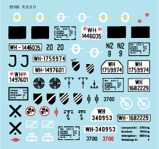 Bison 35188 Markings for RSOs in 1943-45 1/35