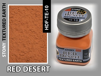 Wilder HDF-TE-10 RED DESERT. STONY TEXTURING EARTH