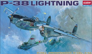 Academy 12282 P-38 J/L/Drop Snoot/F5e Lightning 1/48