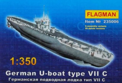 Flagman 235006 Германская подводная лодка тип VII С 1/350