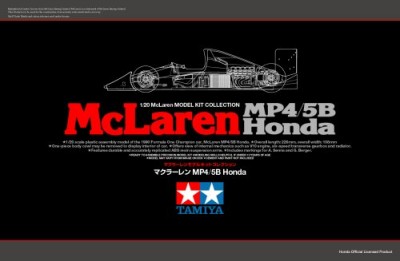 Tamiya 89720  McLaren Honda MP4/5B 1/20