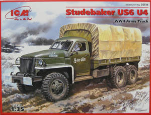 ICM 35514 Studebaker US6 с тентом и лебедкой, 1/35