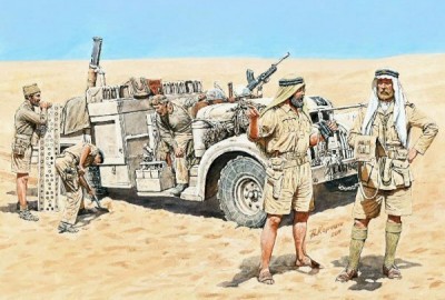 MasterBox MB3598 LRDG Crew in North Africa WWII Era, 1/35