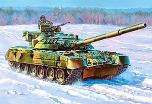 Звезда 3591 Основной боевой танк Т-80УД, 1/35